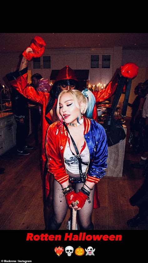 Madonna Transforms Into Daddys Little Monster Harley Quinn For Halloween Express Digest