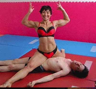 Mixedwrestling Mixed Wrestling Muscle Women Wrestling Holds