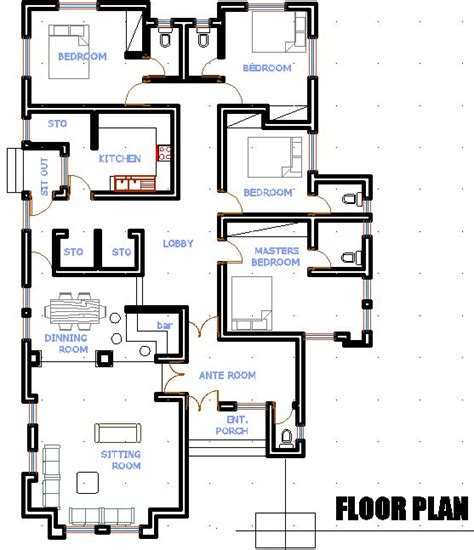 Four Bedroom Duplex Floor Plan In Nigeria Psoriasisguru Com