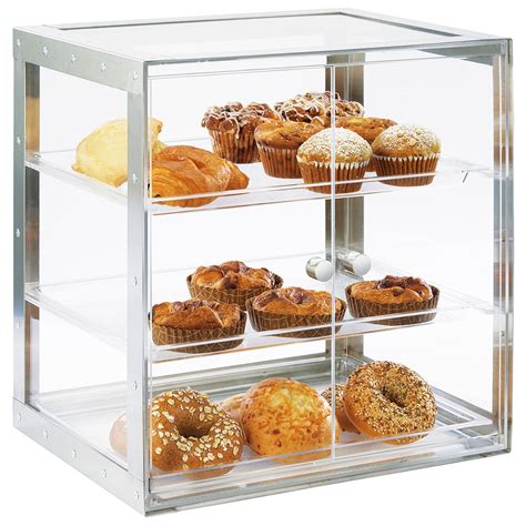 Cal Mil 3413 55 Urban 3 Tier Stainless Steel Bakery Display Case