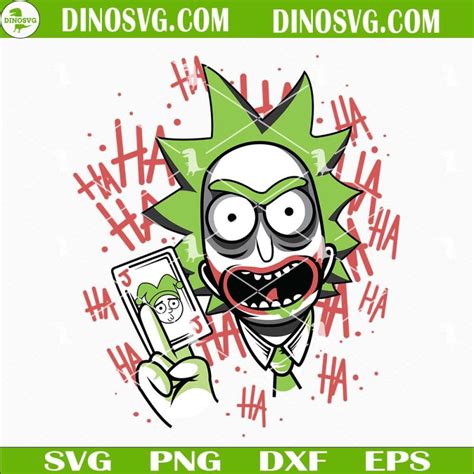 Rick And Morty Joker Svg Joker Haha Svg Funny Dc Comics Svg Files For