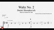 Dmitri Shostakovich - Waltz No. 2 - Guitar Tabs - YouTube