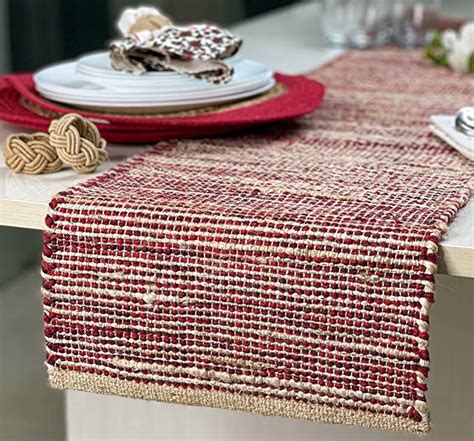 Chardin Home Natural Jute Table Runner 13x108 Inch Rustic