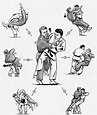 Drawings from "Judo: History, Theory, Practice" | Judô, Luta