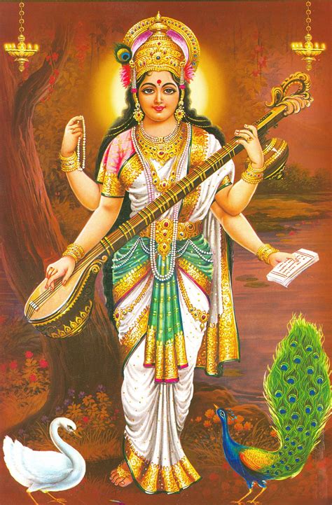 Saraswati Devi Hindu Goddess Hindu Goddesses Pinterest Goddesses