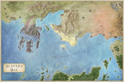 Slavers Bay Fantastic Maps Game Of Thrones Map World Map Picture