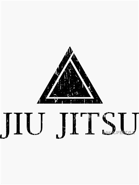 Jiu Jitsu Triangle Sticker By Mmalifestyle Redbubble