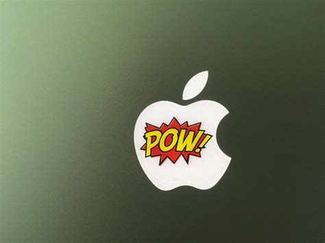 Pow Comic Book Decal Apple Macbook Logo Decal Sticker 2 Etsy