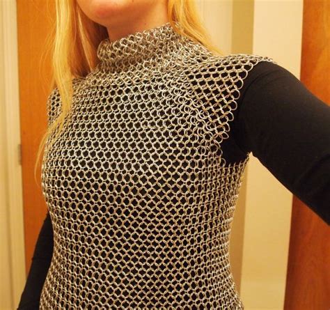 Chainmail Collared By Streetmaille Chain Clothing Chainmail Top Chainmail Clothing