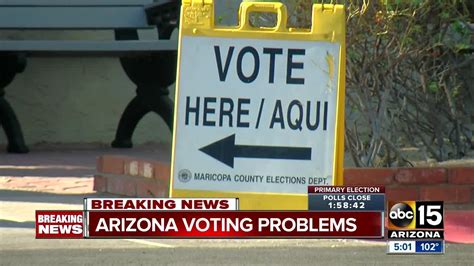 Polling Location Problems Plague 62 Maricopa County Sites Video