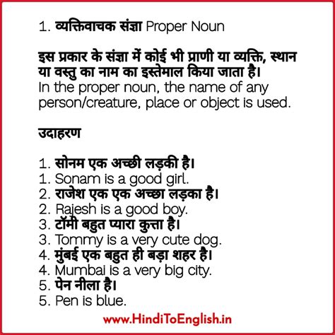 Noun In Hindi Definition Meaning Examples And Types Artofit