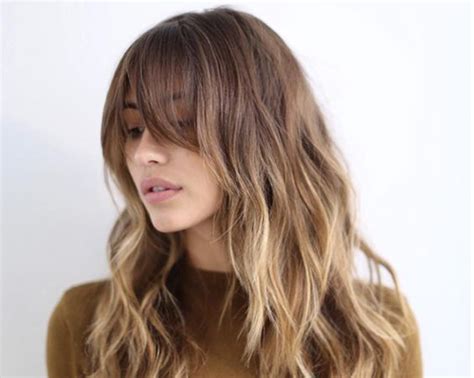 15 Lovely Hairstyles With Long Bangs Hairstyles And Haircuts