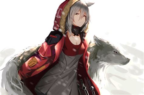 White wolf anime female : 4k Anime Wolf Girl Wallpapers - Wallpaper Cave
