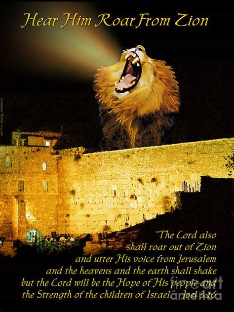 Lion Of Judah Roar From Zion Poster By Constance Woods