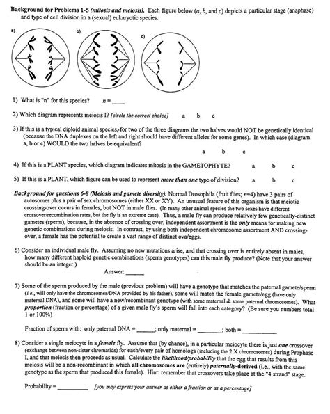 Meiosis webquest answer key|dejavusansmono font size 14 format. Solved: Background For Problems 1-5 (mitosis And Meiosis ...