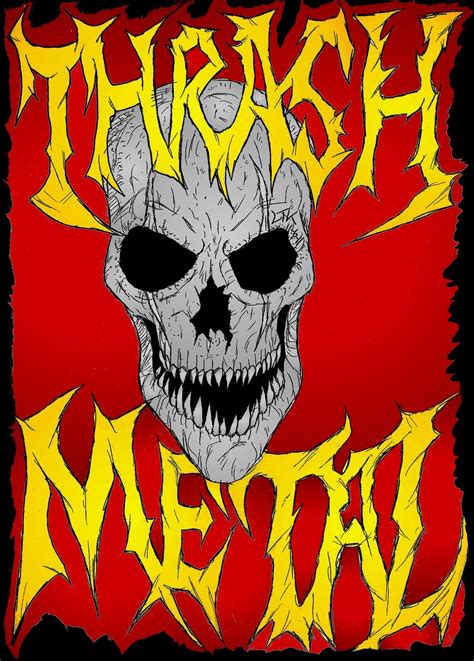 Thrash Metal Poster De Thrash Metal Thrash Metal Heavy Metal Bands