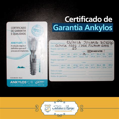 Certificado De Garantia Ankylos Juliana Búrigo