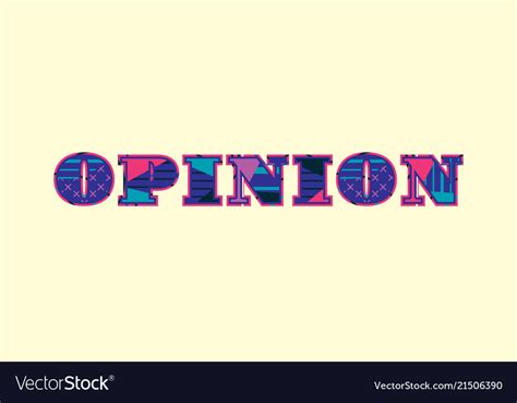 Opinion Concept Word Art Royalty Free Vector Image