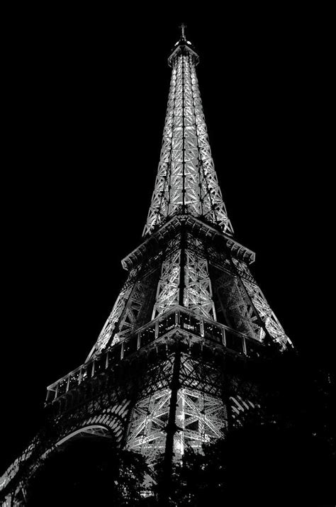 Paris Eiffel Tower 6 Black White Photograph By Del Art