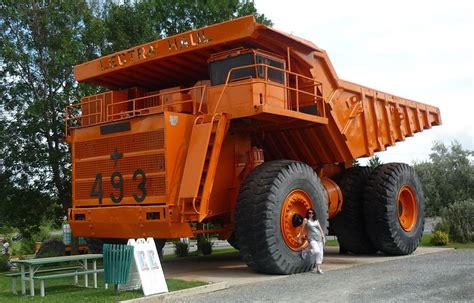 A Lectra Haul Truck On Display At Asbestos Quebec Trucks Dump