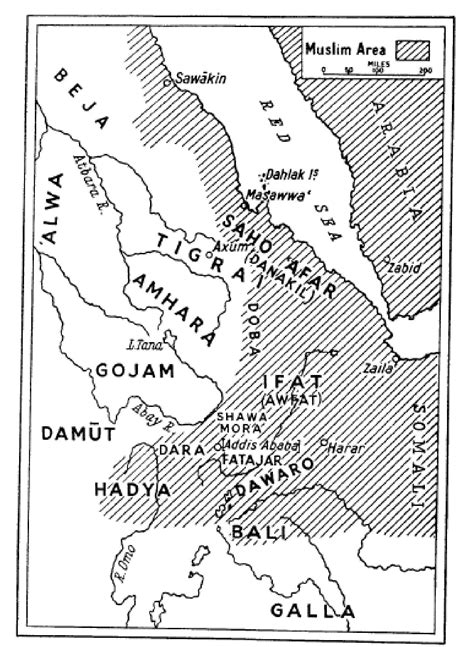 Map Of Adal Empire At Its Height Excluding Arabia Rethiopianhistory