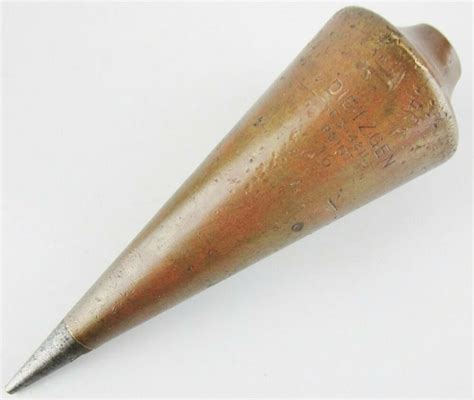 Vintage Dietzgen Plumb Bob Cs 4811 16 Oz Brass Missing Top Screw Cap Dietzgen Vintage Pen