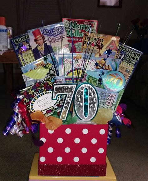 70th Birthday T Idea Made With Scratchy Tickets And Envelopes