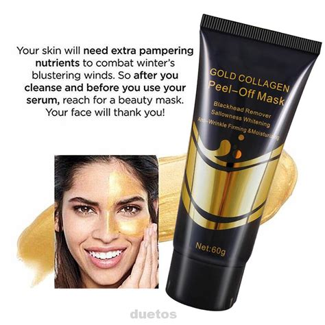 K Gold Skin Care Moisturizing Oil Control Lifting Firming Brighten Peel Off Face Mask Duetos