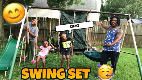We Finally Put Up Our Swing Set Xdp Recreation Swing Set Youtube