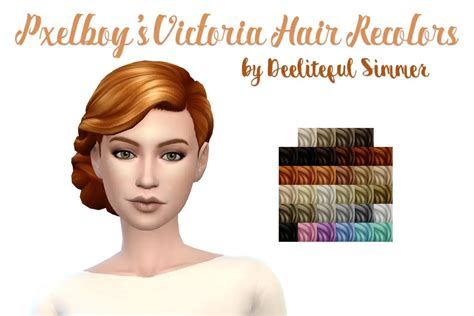 Deelitefulsimmer Isabelle Hair Recolor Sims 4 Hairs V