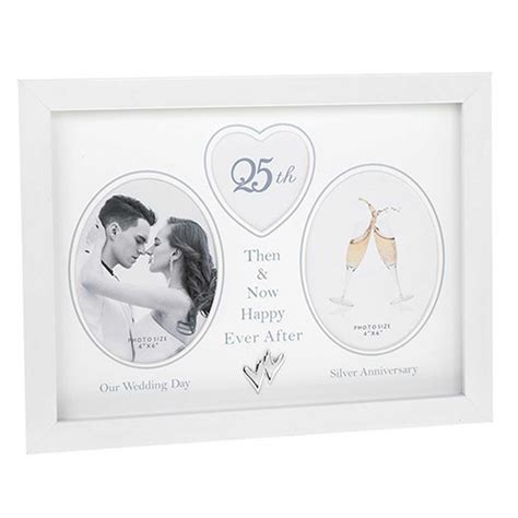 25th Wedding Anniversary Photo Frame Then And Now ~ Anniversary Ideas Uk