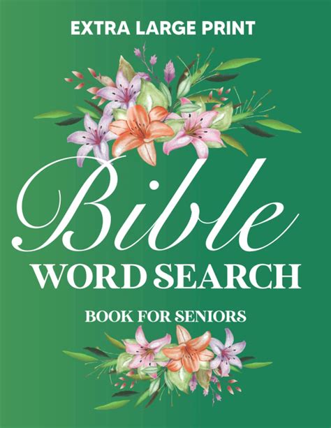 Extra Large Print Bible Word Search Book For Seniors 100 Brain Games
