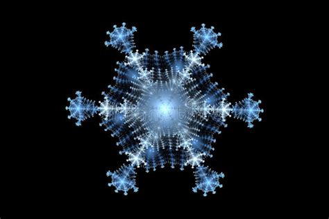 Fractal Snowflakes Stock Illustration Illustration Of Drawings 3715077