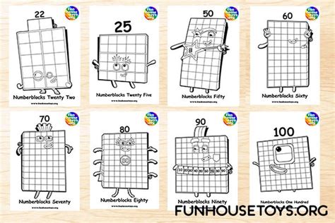 Fun House Toys Numberblocks Sight Words Sight Words Printables