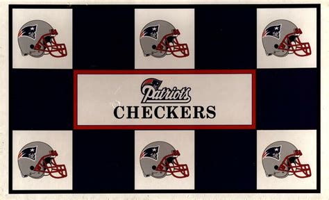 New England Patriots Checkers Board Game Helmets New Factory Sealed
