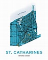 St. Catharines Map Print – Jelly Brothers