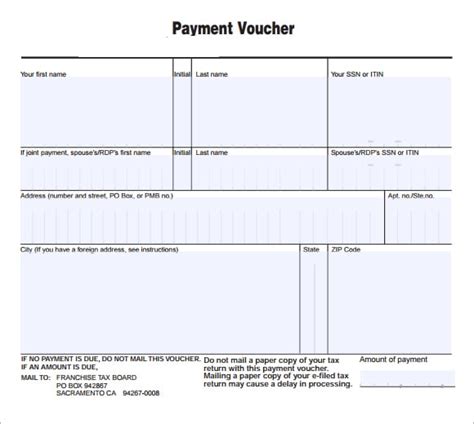 7 Free Payment Voucher Templates Excel Pdf Formats