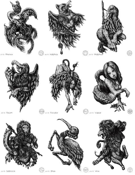 The grimoire's origins and sources are mired in mystery. mirusoup: omg… Illustrations of the 72 demons featured in ...