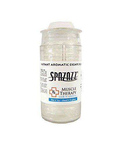 spazazz spz 370 muscle therapy hot n icy instant aromatic escape beads jar 1 2 oz sore