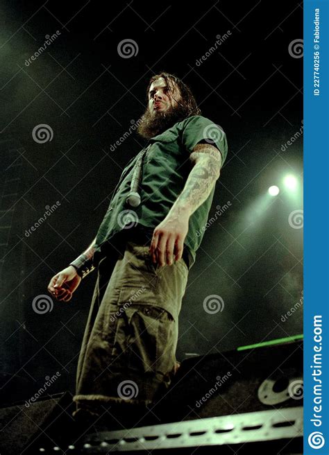 The Singer Of Pantera Phil Anselmo During The Concert Editorial