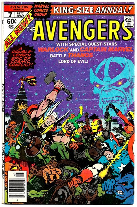 Avengers Annual 7 1977 80 Vf Thanos 1st Appearance All 6 Infinity