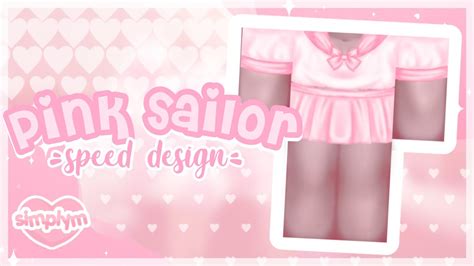 Roblox Speed Design Pink Sailor Shirt And Skirt And Uneven Socks