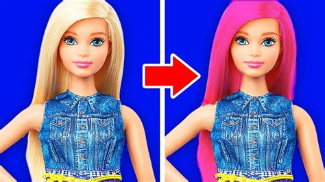 14 New Diy Barbie Makeovers Hacks And Crafts Youtube