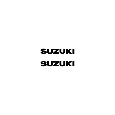 Pair Of Suzuki Logo Stickers Black Color 16 Cm € 1074
