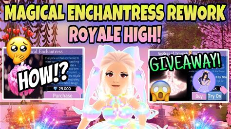 Royale High Magical Enchantress Rework Coming Goddess Of Triumph Set