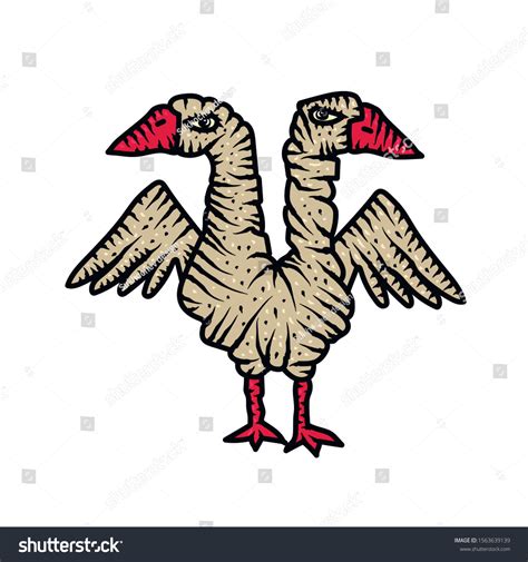 Angry Goose On White Background Vector Stock Vector Royalty Free