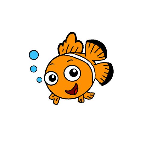 How To Draw Nemo Finding Nemo Step By Step Easy Drawing Guides