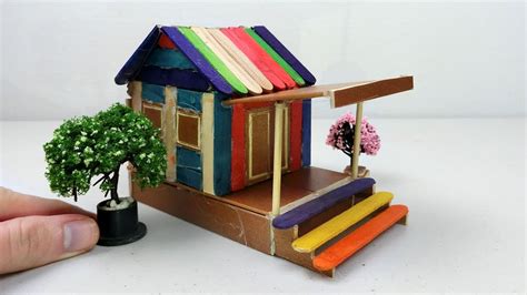 How To Make Popsicle Stick House 20 Easy Diy Project Youtube