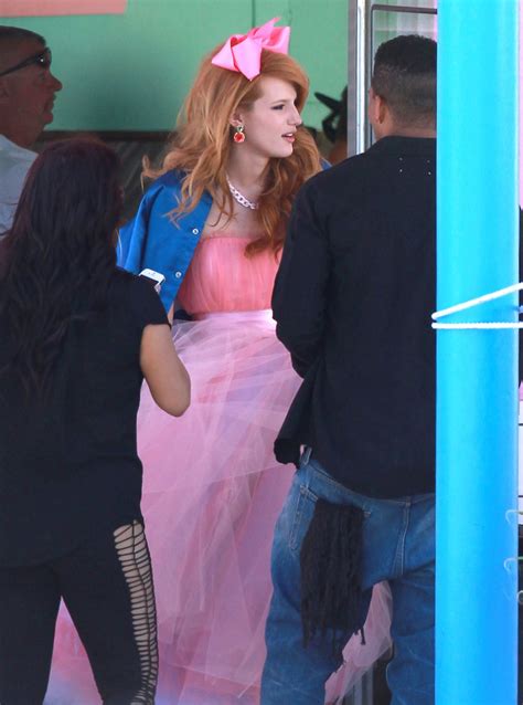 A ridge production lonely cat production directed by: BELLA THORNE on the Music Video Set in Los Angeles ...