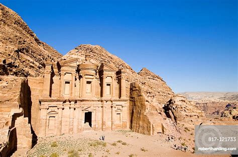 Al Deir The Monastery Petra Stock Photo